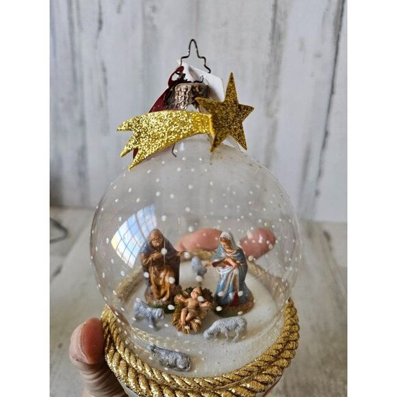 Radko Bethlehem blessed Nativity RARE religious vintage ornament Xmas tree - Picture 9 of 10